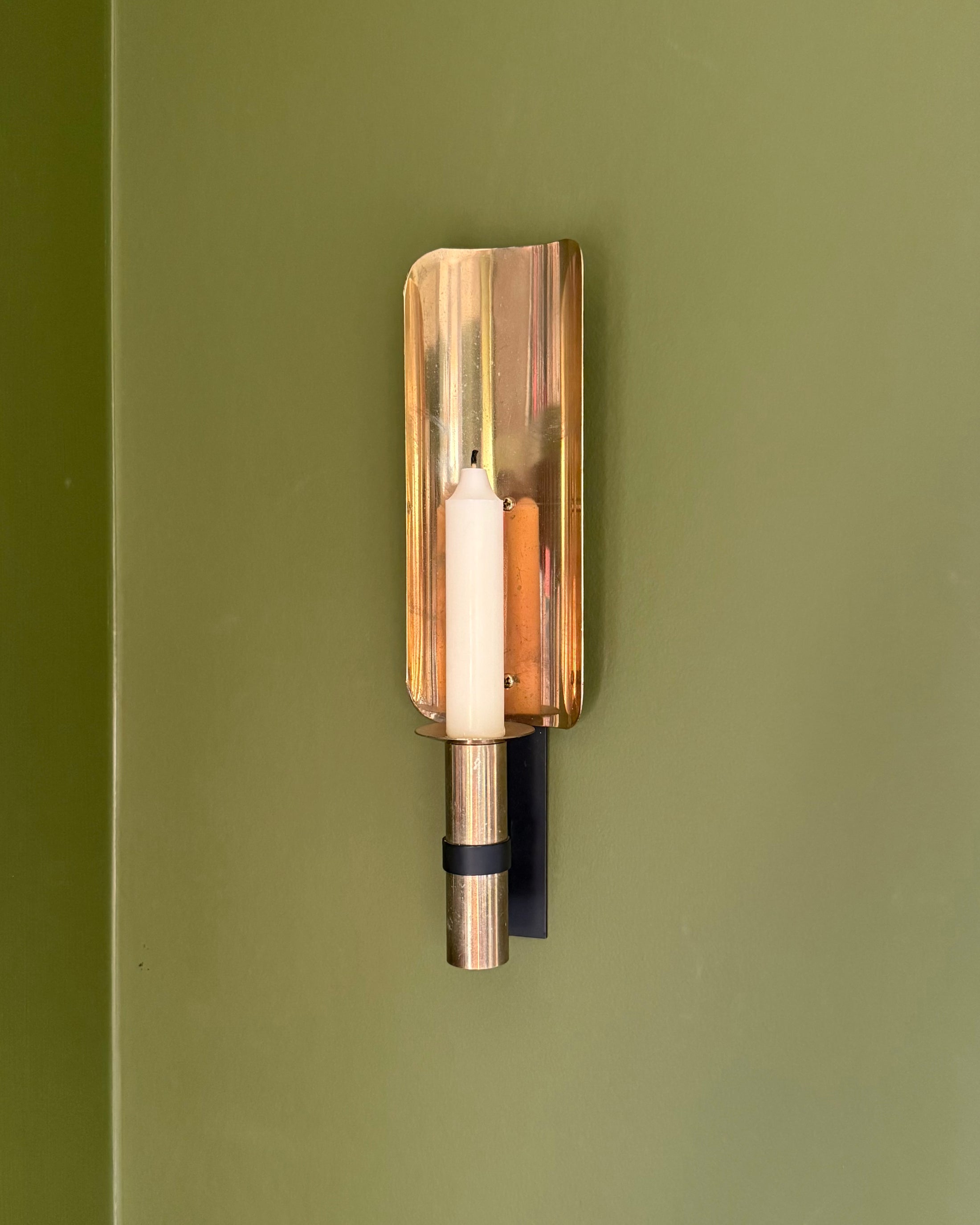 Single Brass Candle Holder