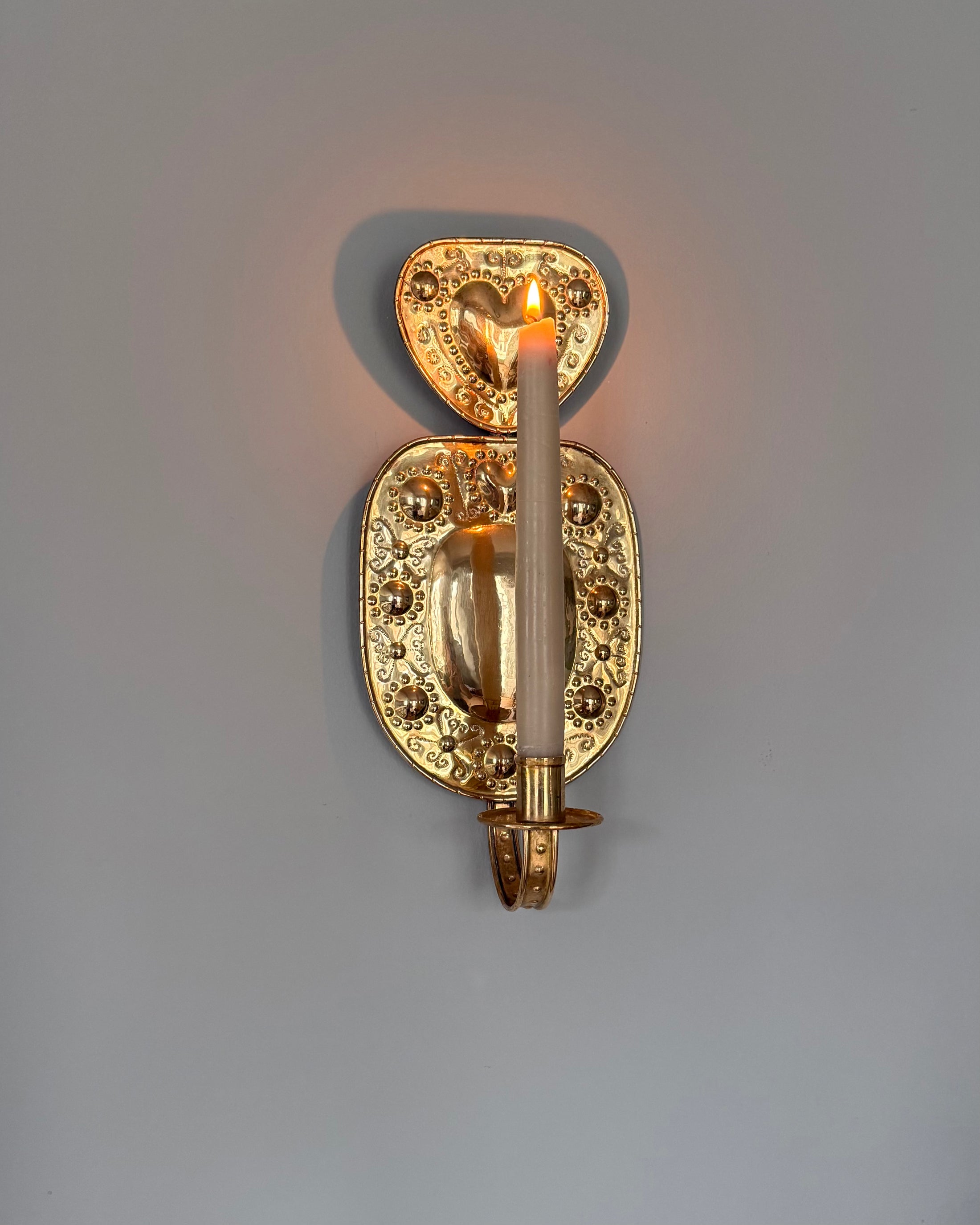 Pair of Brass Wall Sconces