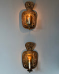 Load image into Gallery viewer, Pair of Brass Wall Sconces
