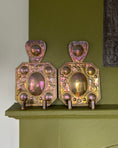 Load image into Gallery viewer, Pair of Double Armed Brass Wall Sconces
