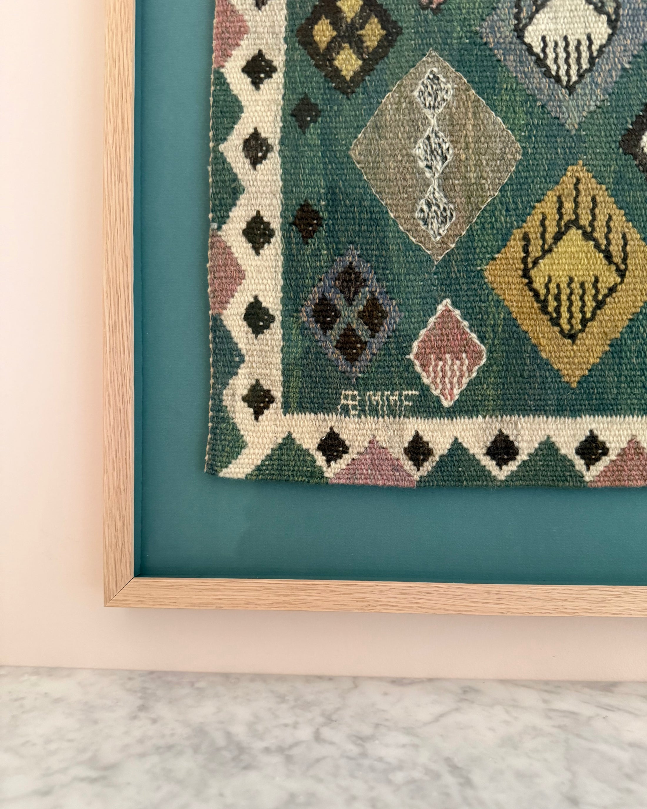 Framed Vintage Tapestry - Knoppen by Märta Måås-Fjetterström