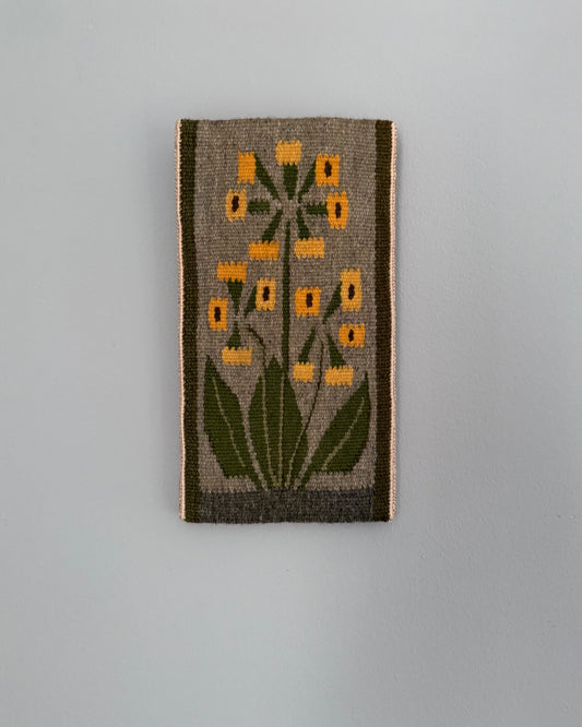 Vintage Tapestry - Yellow Flower