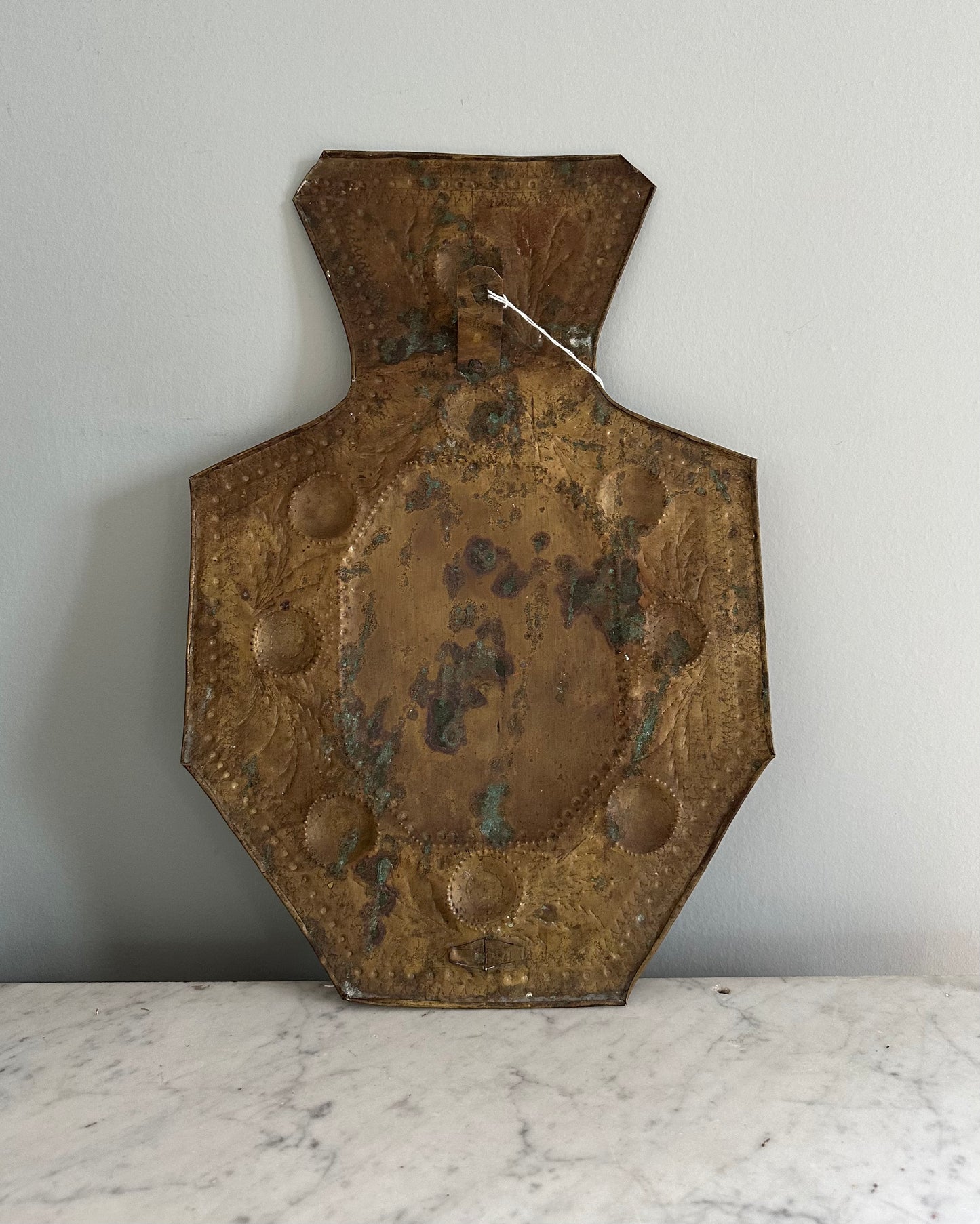 Large Brass Wall Sconce