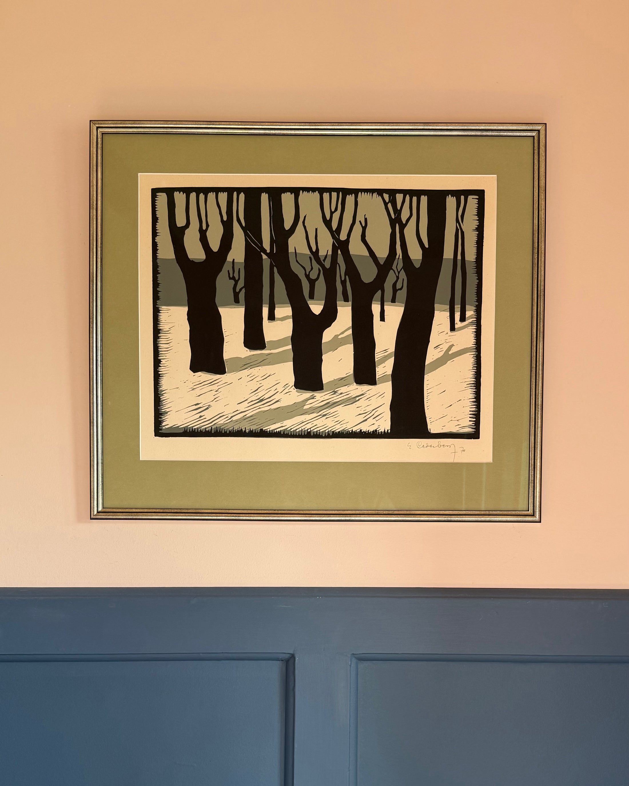 Woodland Lithograph