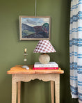 Load image into Gallery viewer, Vintage Table Lamp with Checked Shade
