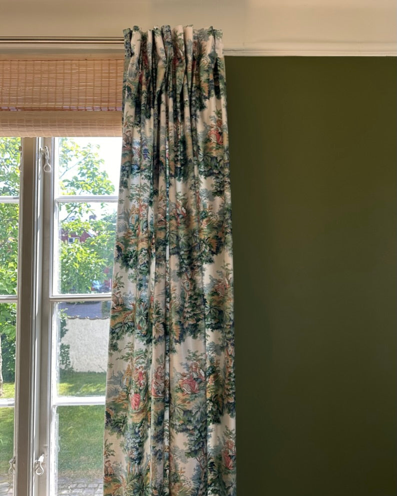 Pair of Vintage Sanderson Curtains