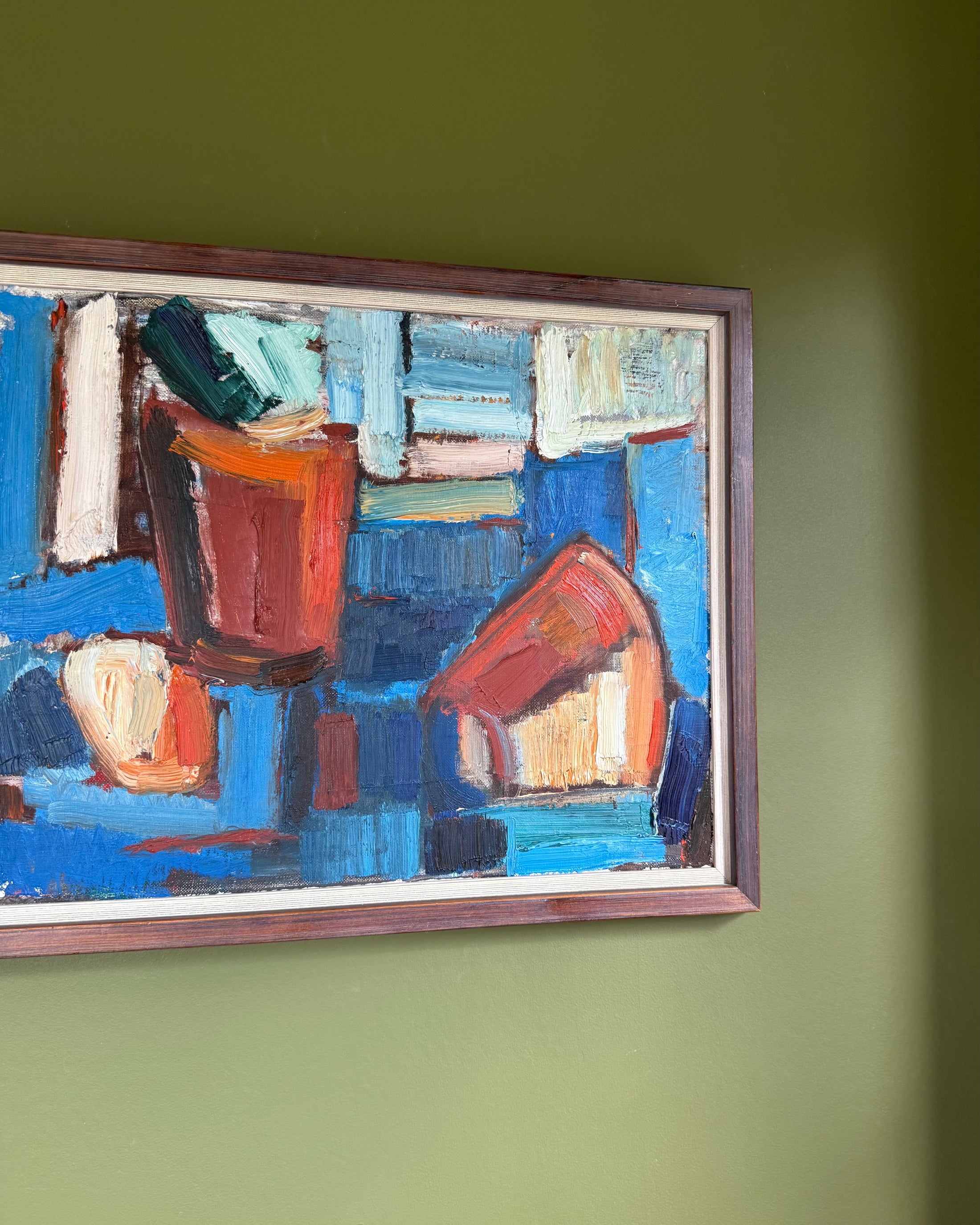 Composition in Blue and Red