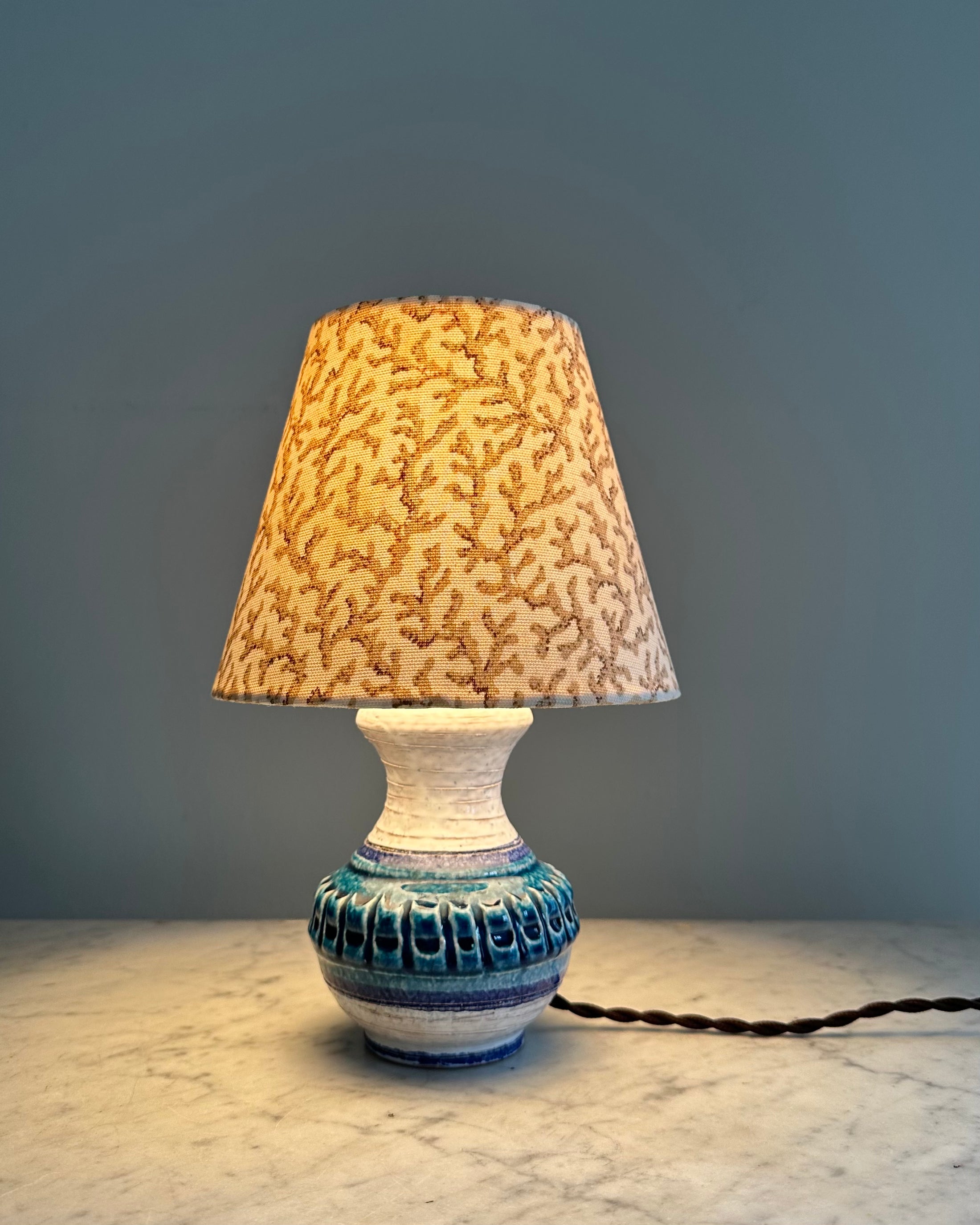 Small Vintage Table Lamp with Shade