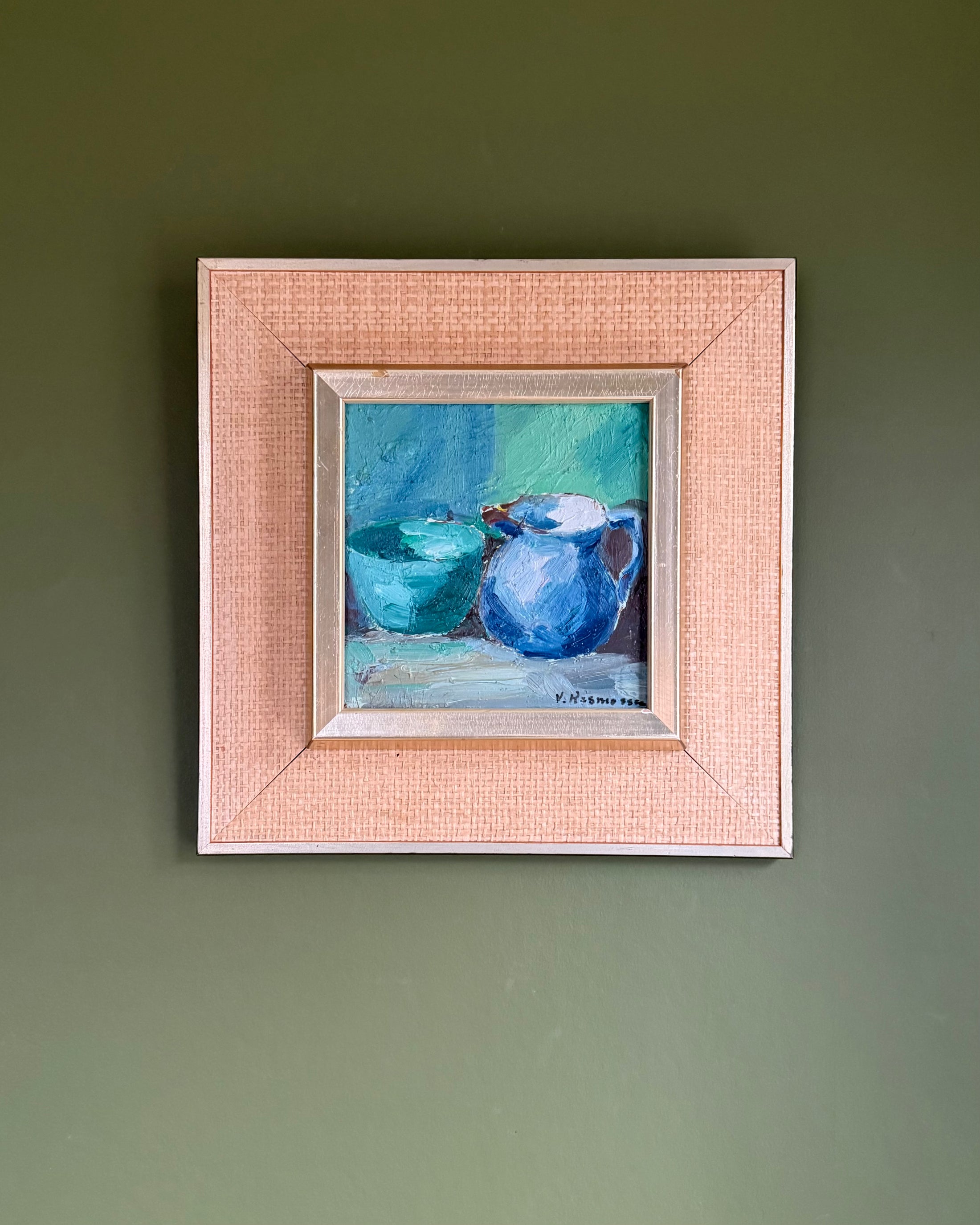 Small Still Life in Green and Blue