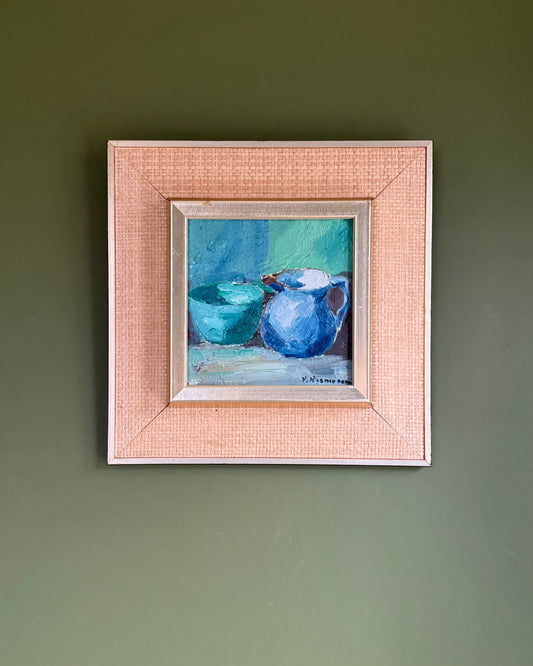 Small Still Life in Green and Blue