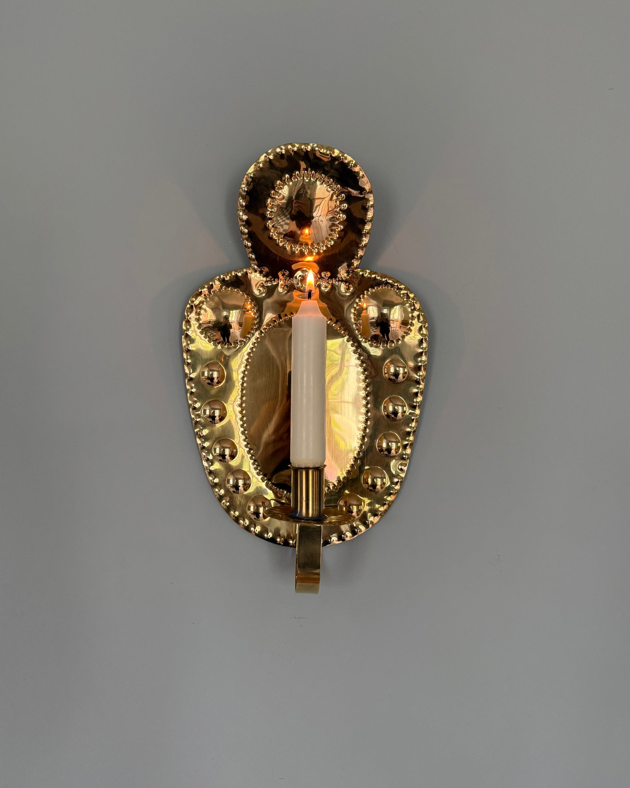 Pair of Brass Wall Sconces