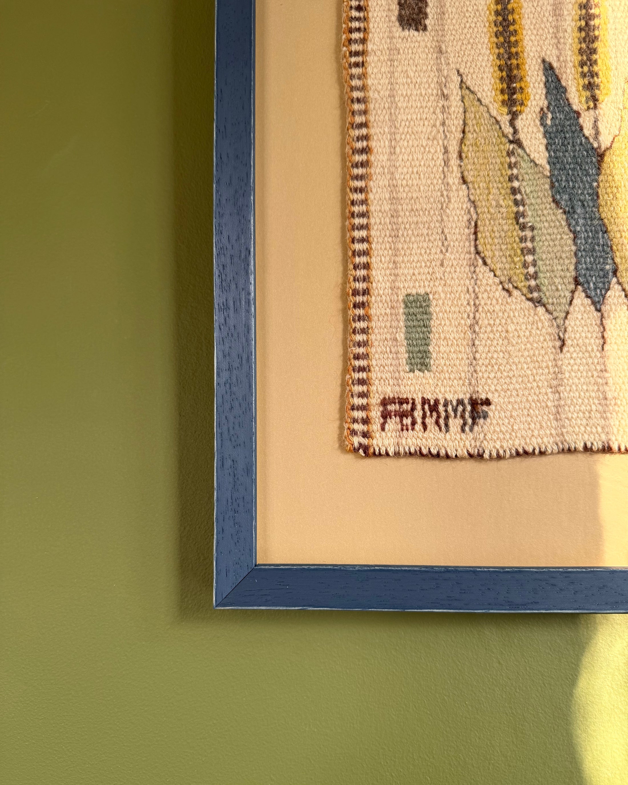 Framed Vintage Tapestry - Blomlapp by Märta Måås-Fjetterström