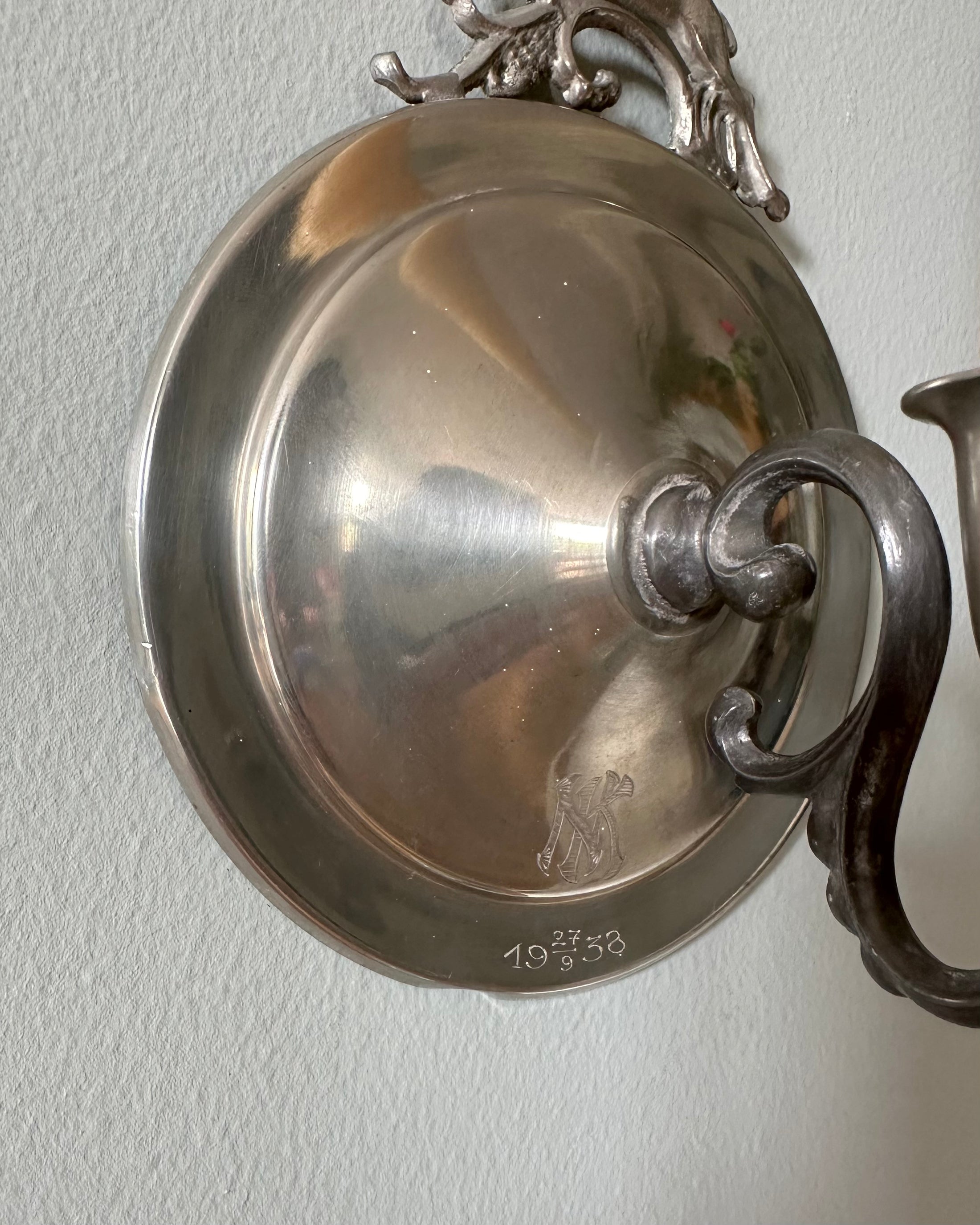 Pair of Pewter Wall Sconces