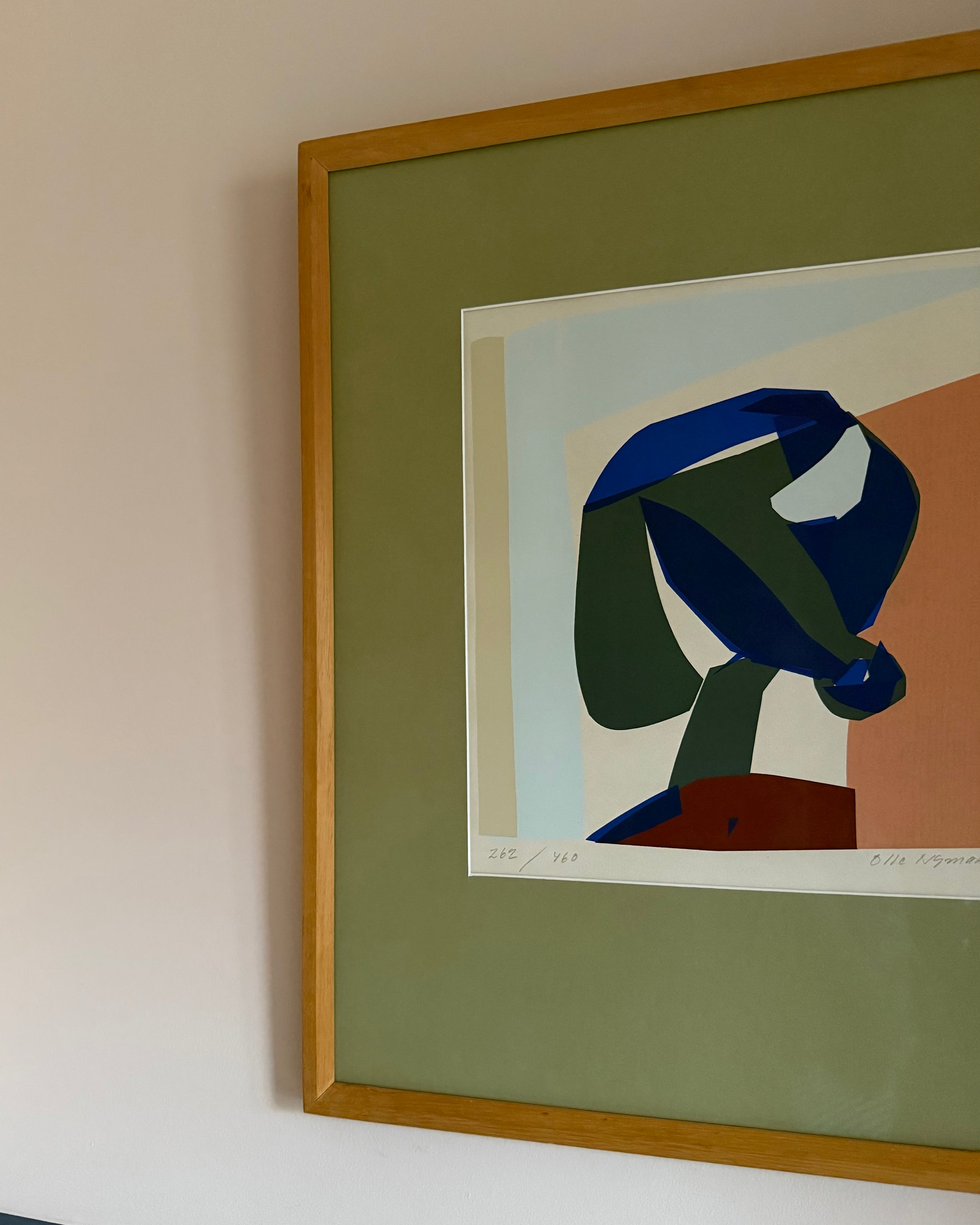 Framed Color Lithograph