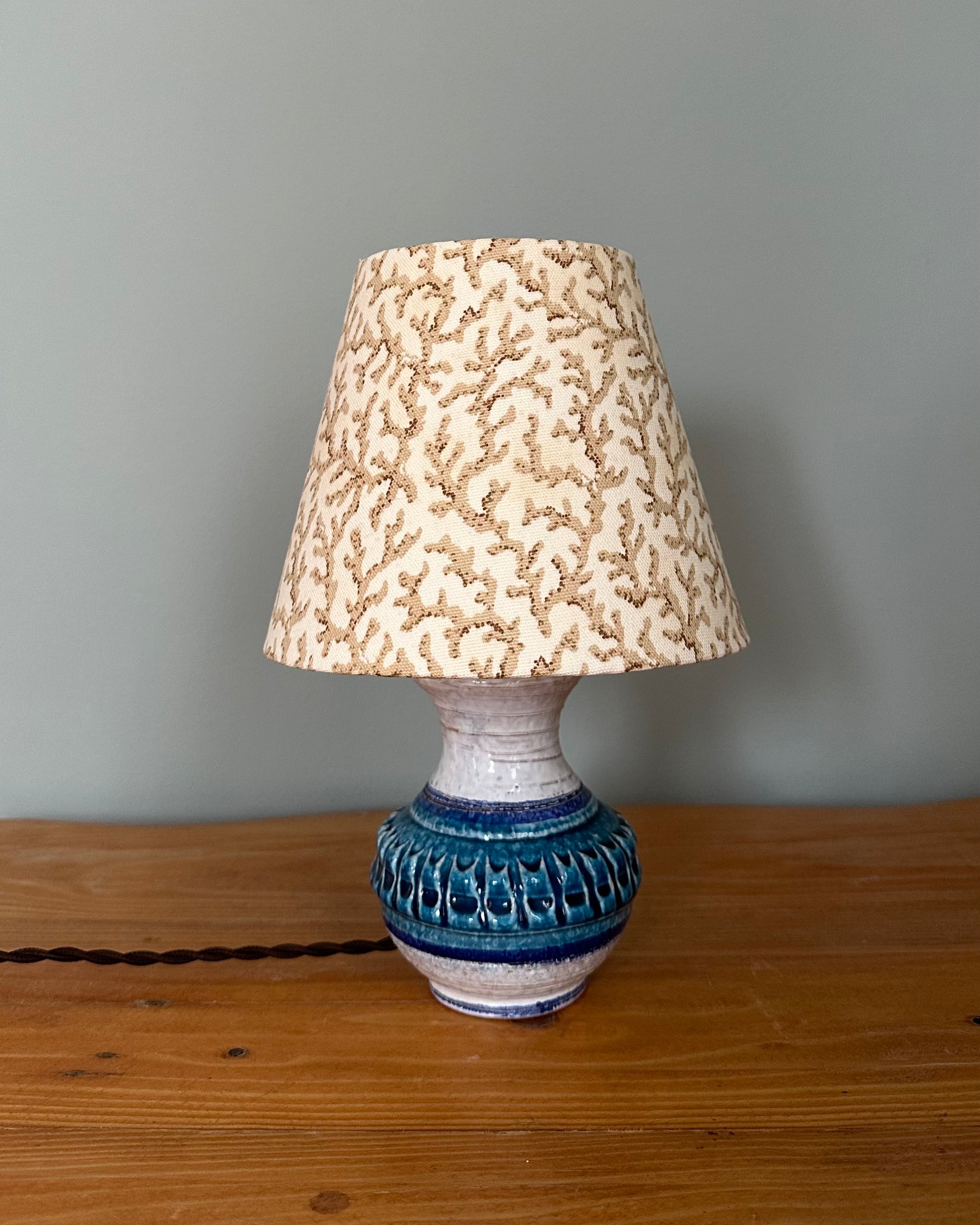 Small Vintage Table Lamp with Shade