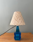 Load image into Gallery viewer, Blue Vintage Table Lamp with Handmade Shade
