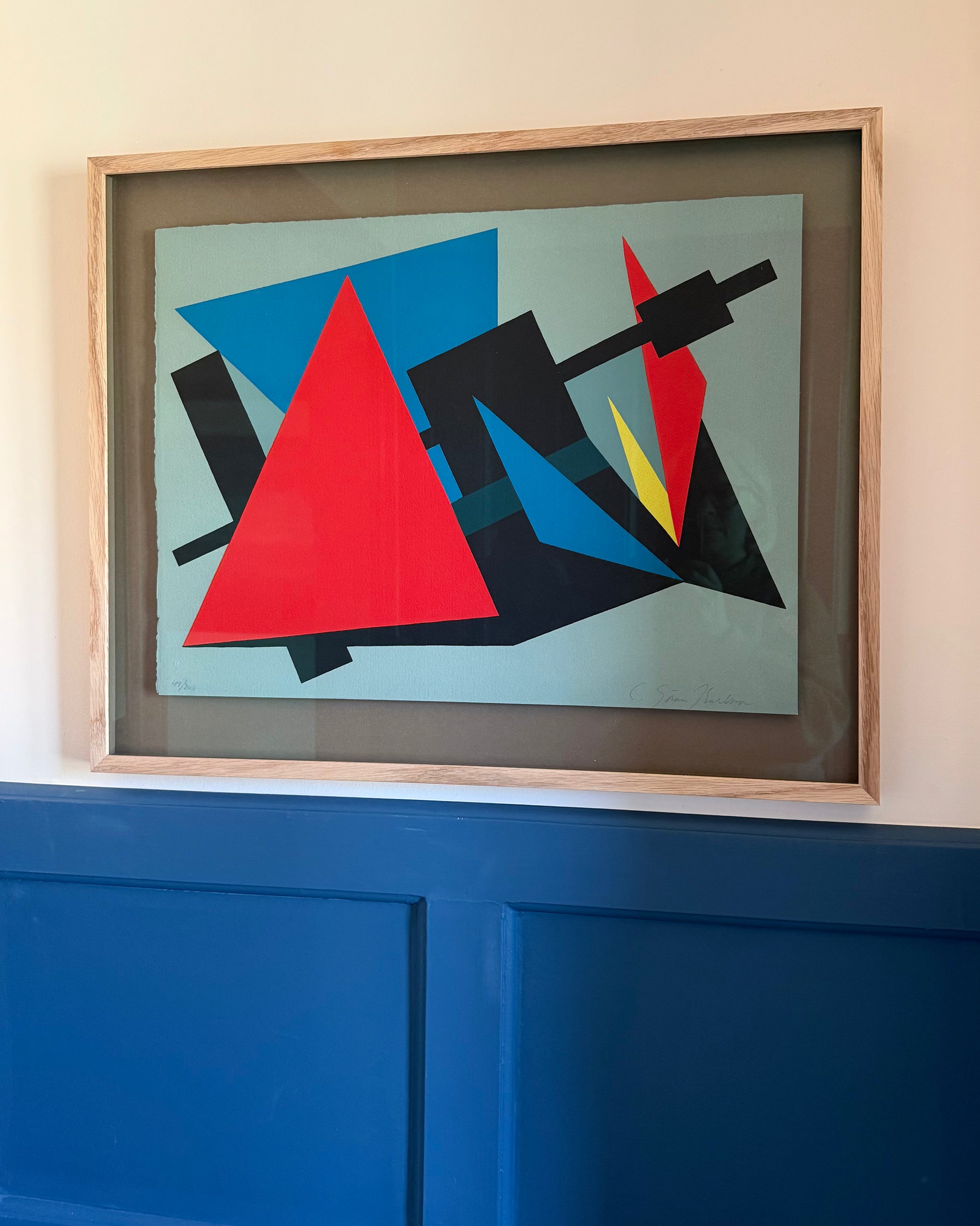 Framed Color Lithograph