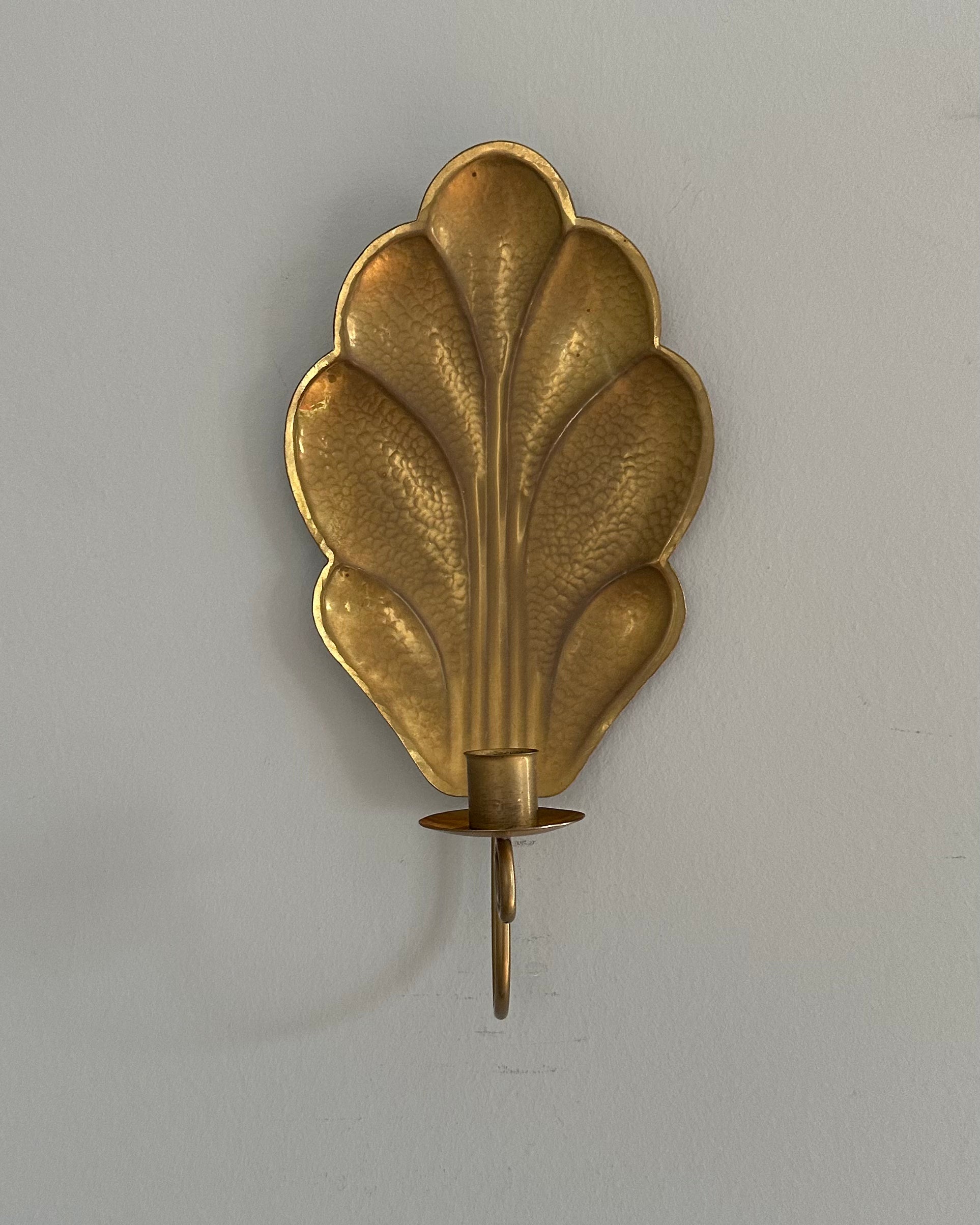 Single Brass Wall Sconce