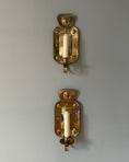 Load image into Gallery viewer, Pair of Brass Wall Sconces
