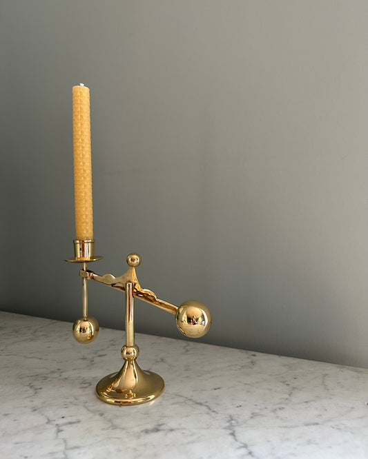 Heavy Brass Candle Holder