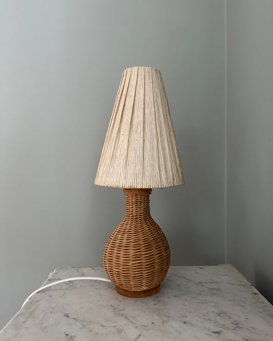 1960s Rattan Table Lamp