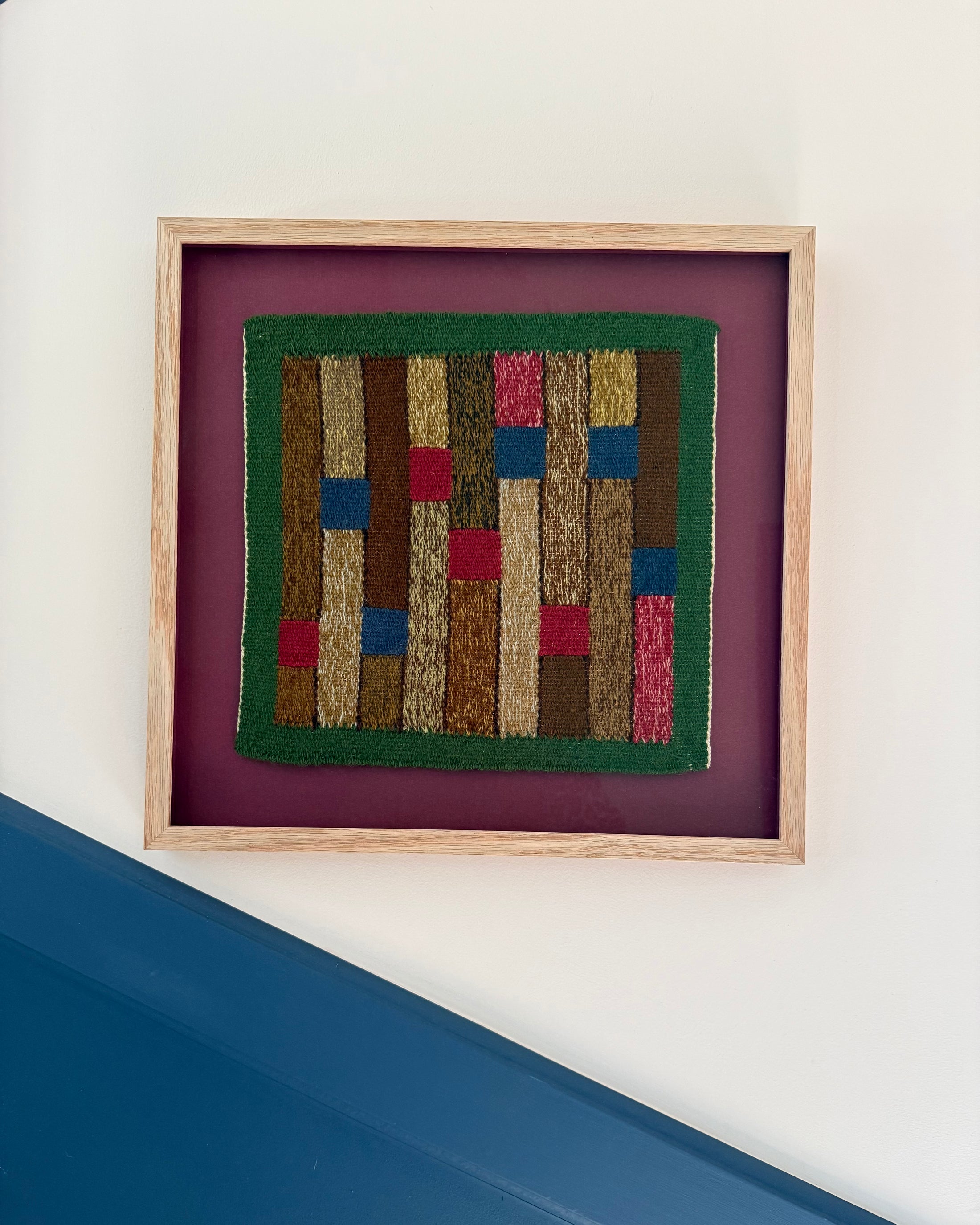 Framed Mid-Century Swedish Textile