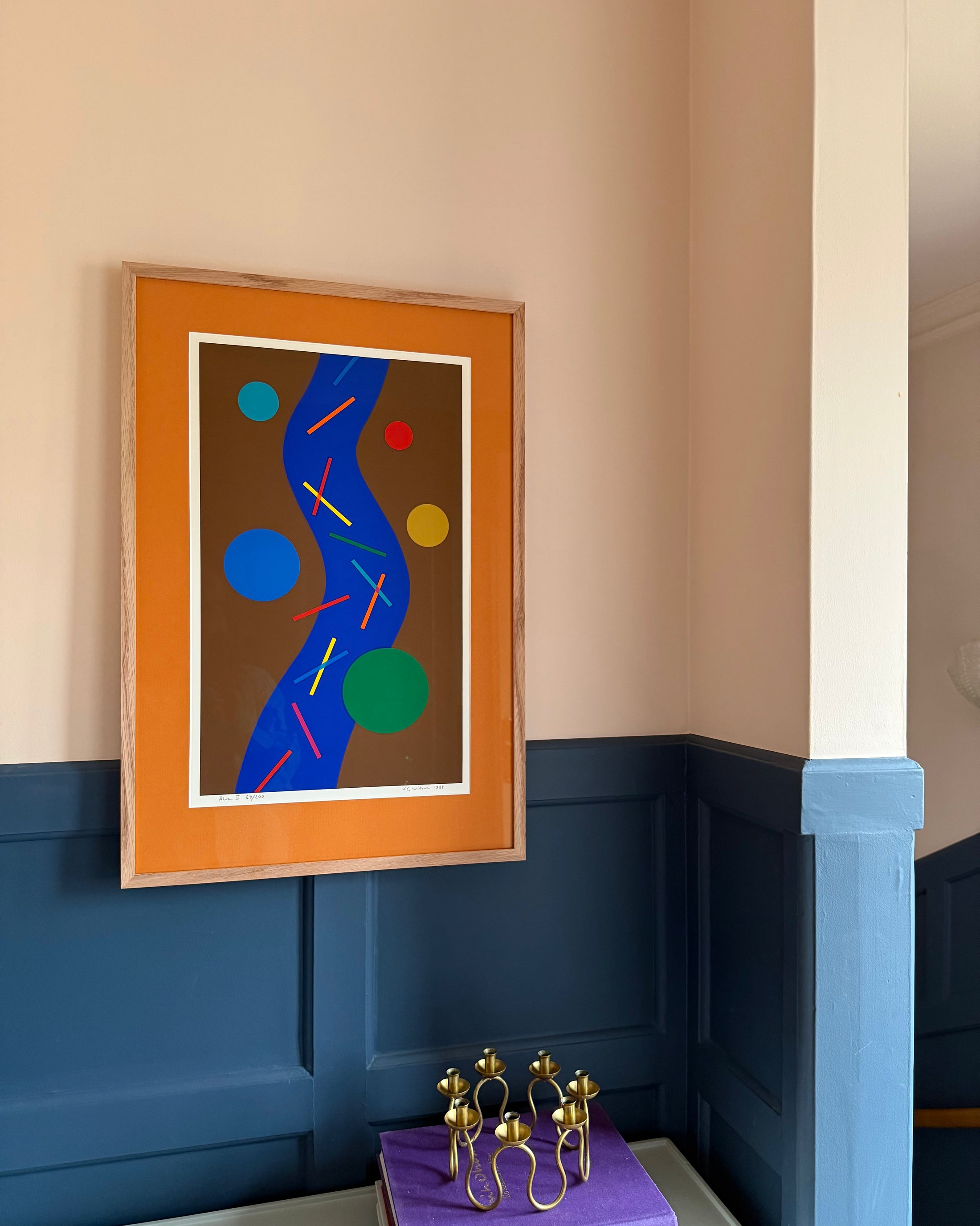 Framed Color Lithograph
