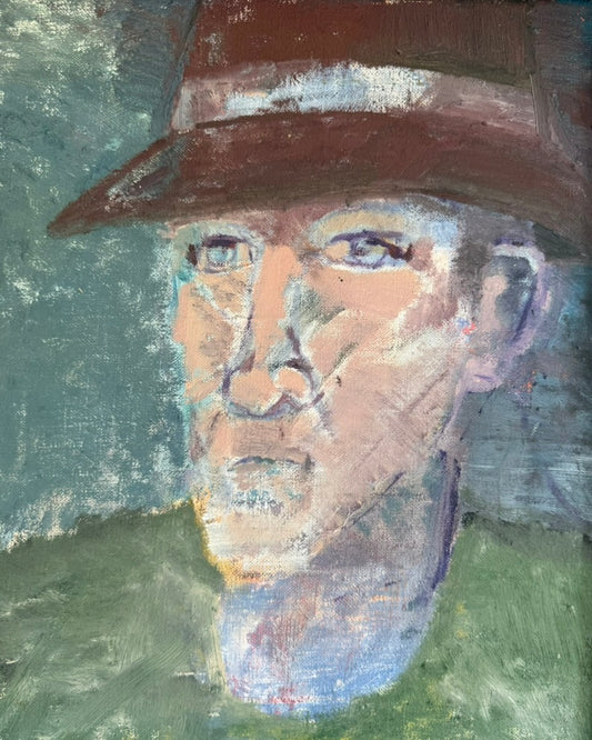 Man in Burgundy Hat