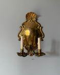 Load image into Gallery viewer, Pair of Brass Wall Sconces
