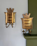 Load image into Gallery viewer, Pair of Brass Wall Sconces
