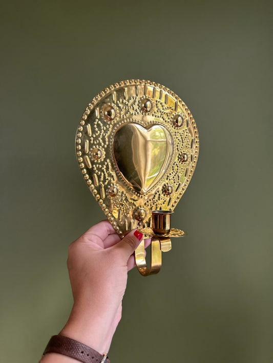 Single Brass Wall Sconce