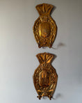 Load image into Gallery viewer, Pair of Double Armed Brass Wall Sconces
