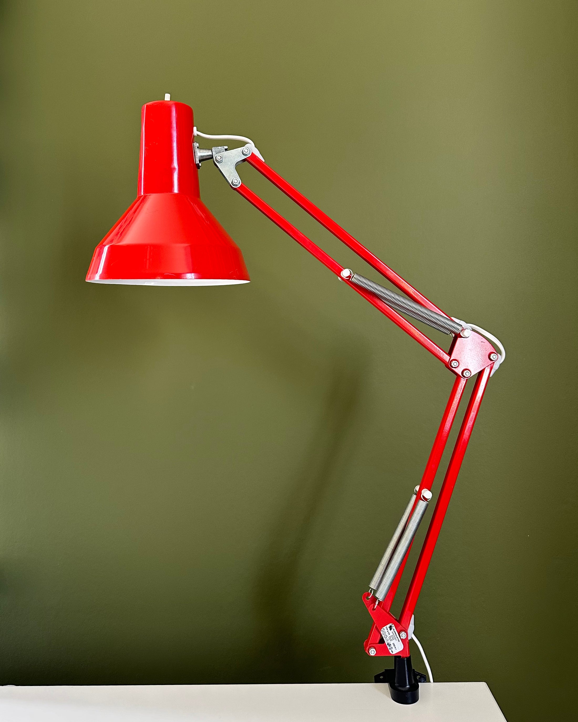 Red Vintage Desk Lamp