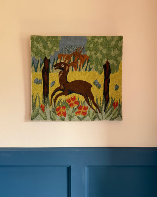 Vintage Deer Tapestry
