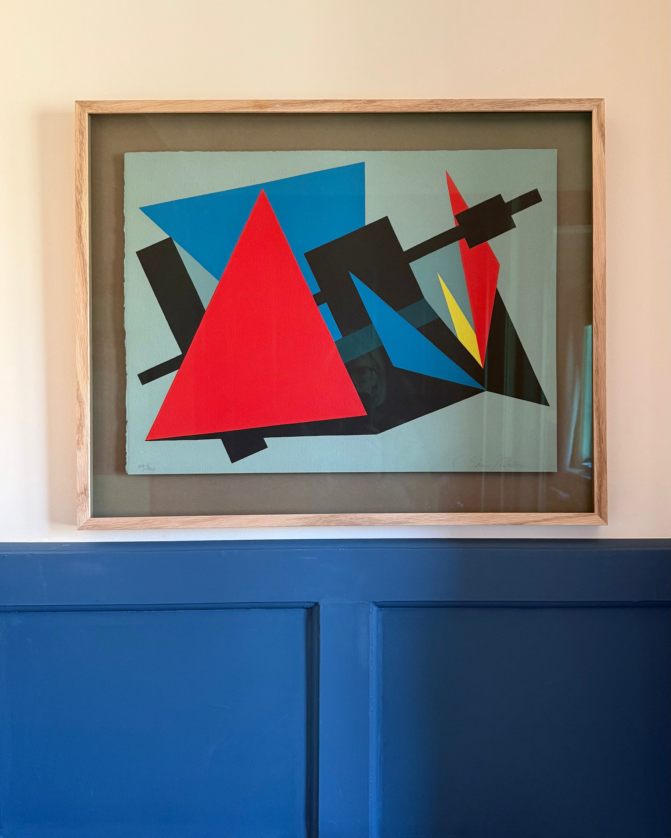 Framed Color Lithograph