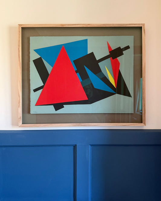 Framed Color Lithograph