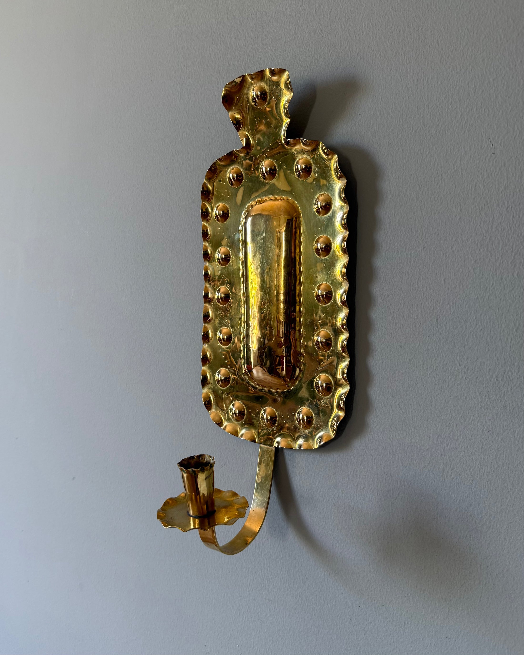 Single Brass Wall Sconce
