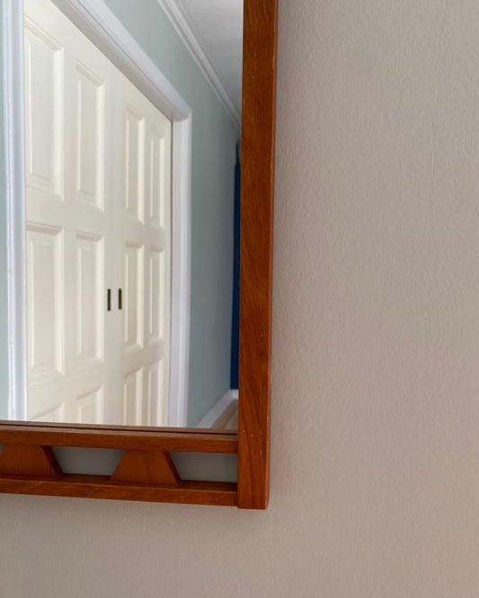 Mid-Century Teak Mirror