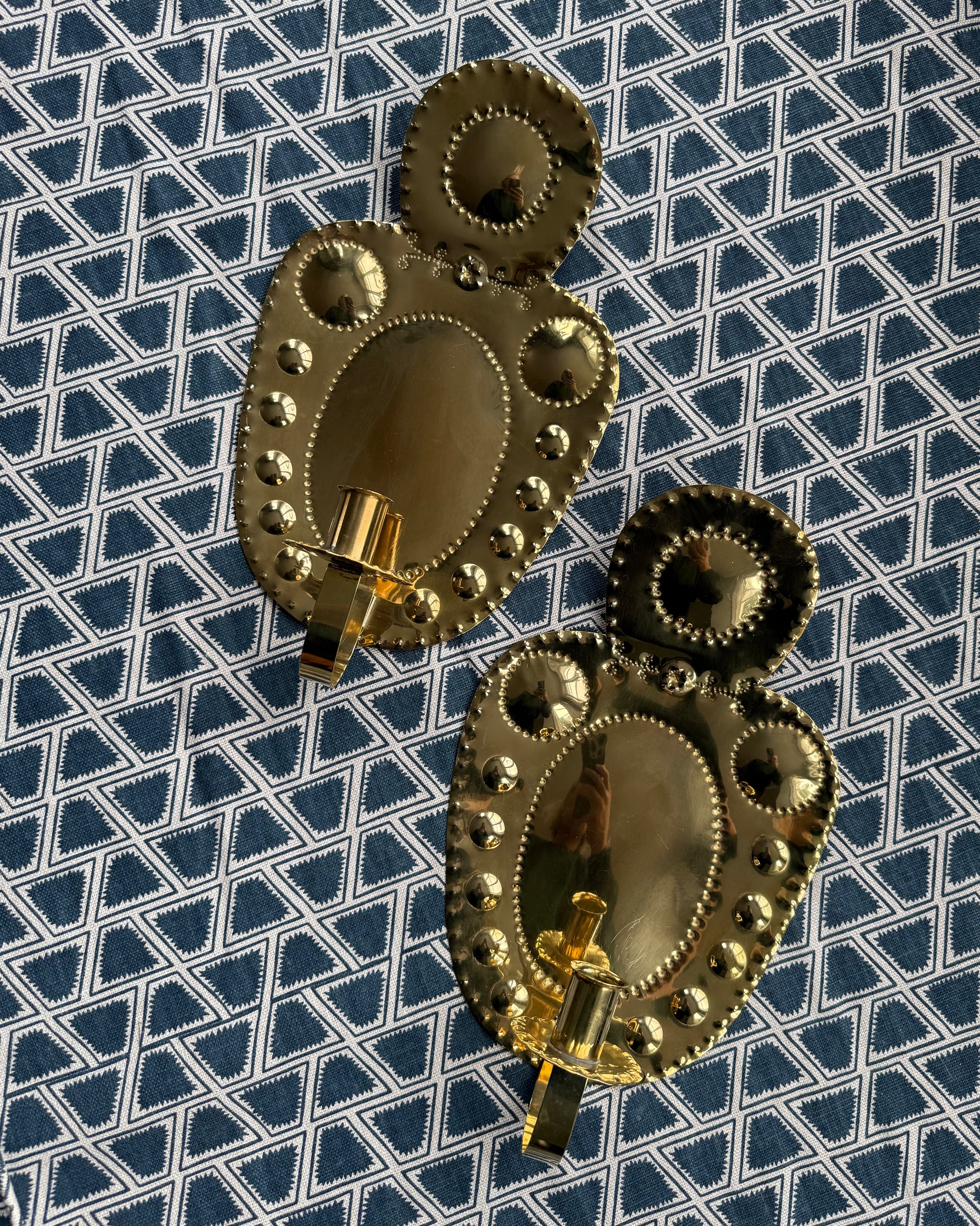 Pair of Brass Wall Sconces