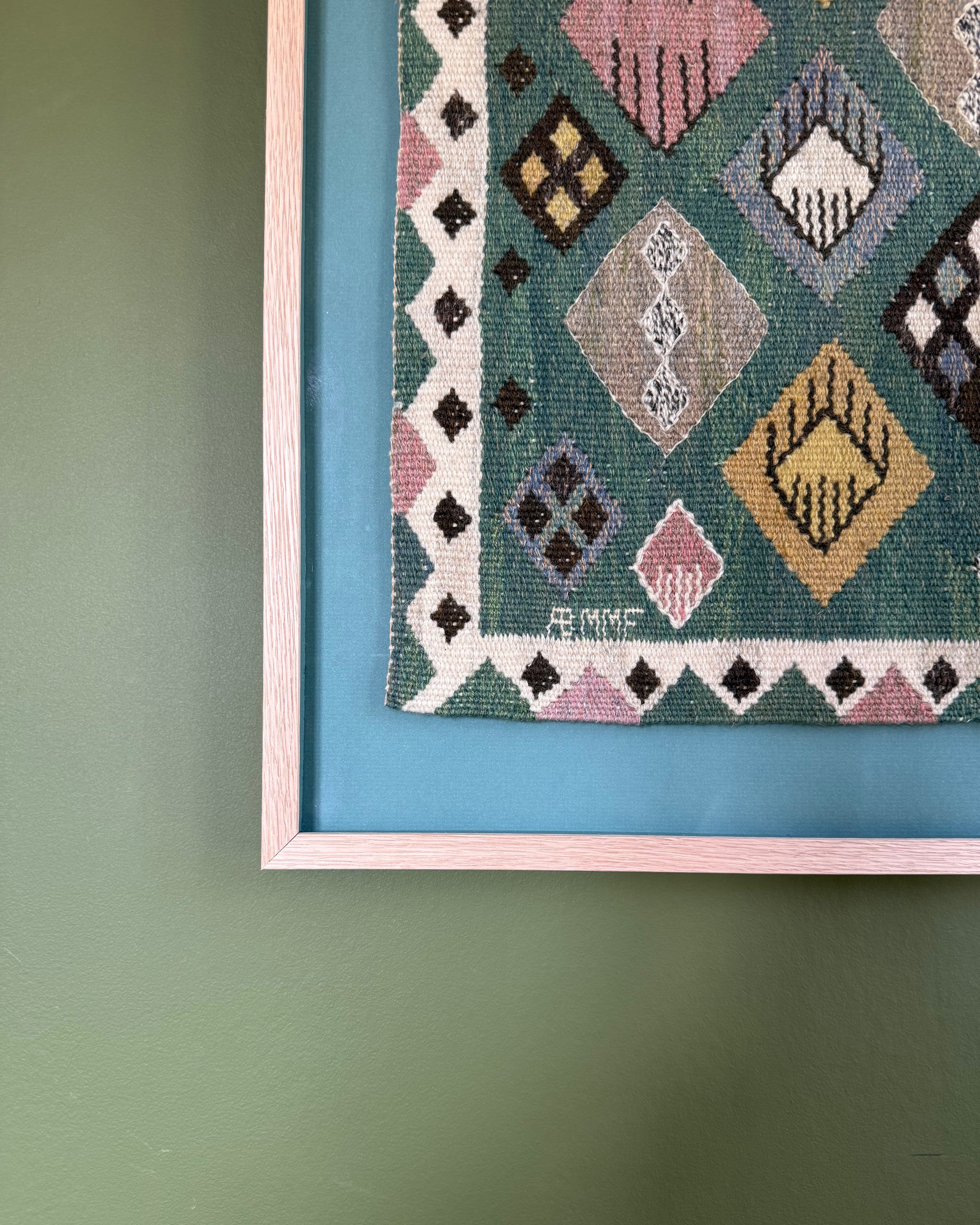 Framed Vintage Tapestry - Knoppen by Märta Måås-Fjetterström