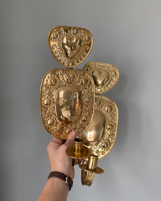 Pair of Brass Wall Sconces