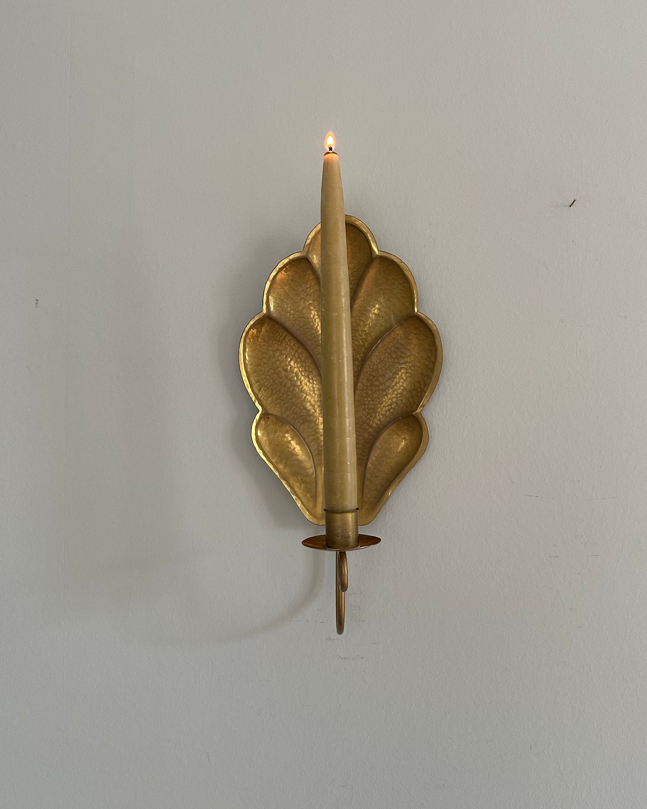 Single Brass Wall Sconce