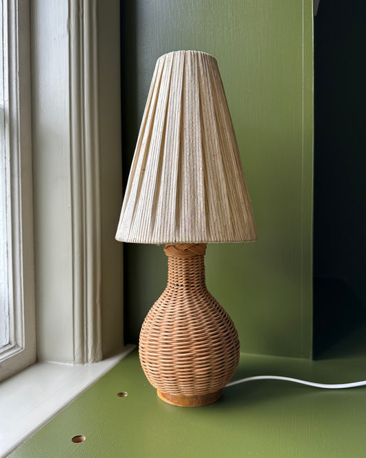 1960s Rattan Table Lamp