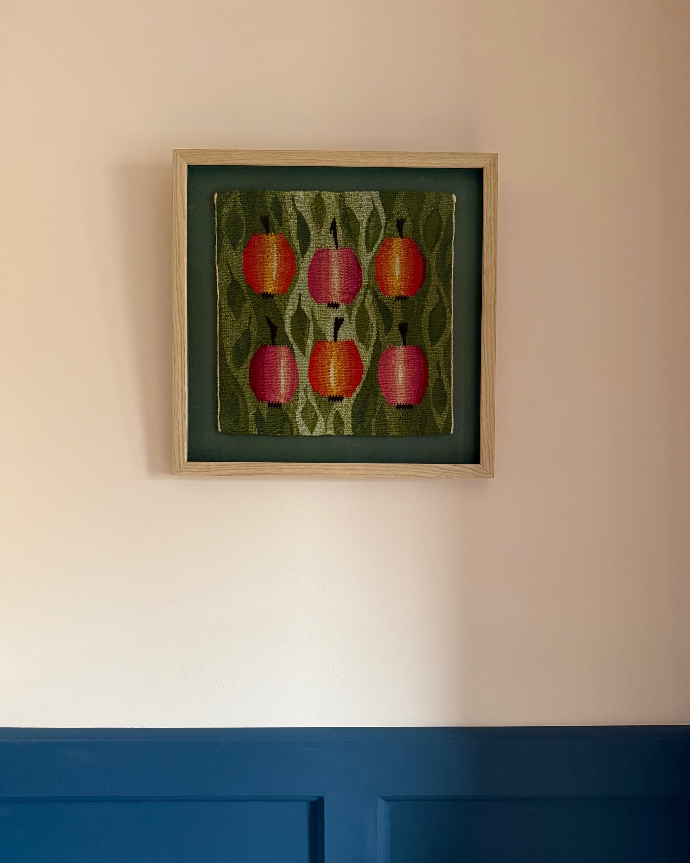 Framed Vintage Tapestry - Apples