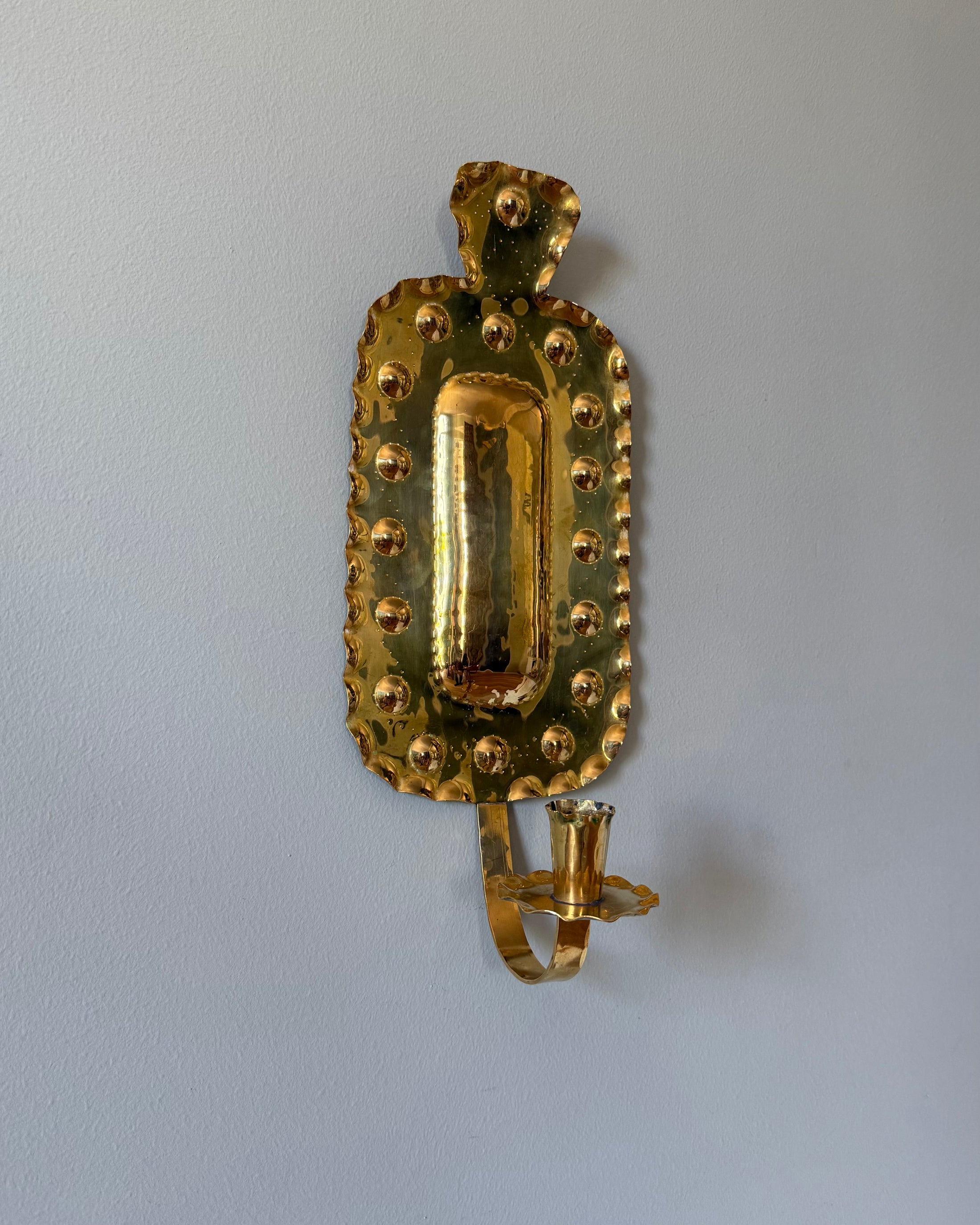 Single Brass Wall Sconce