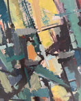 Load image into Gallery viewer, Vintage Abstract Painting  - "Diagonalt"
