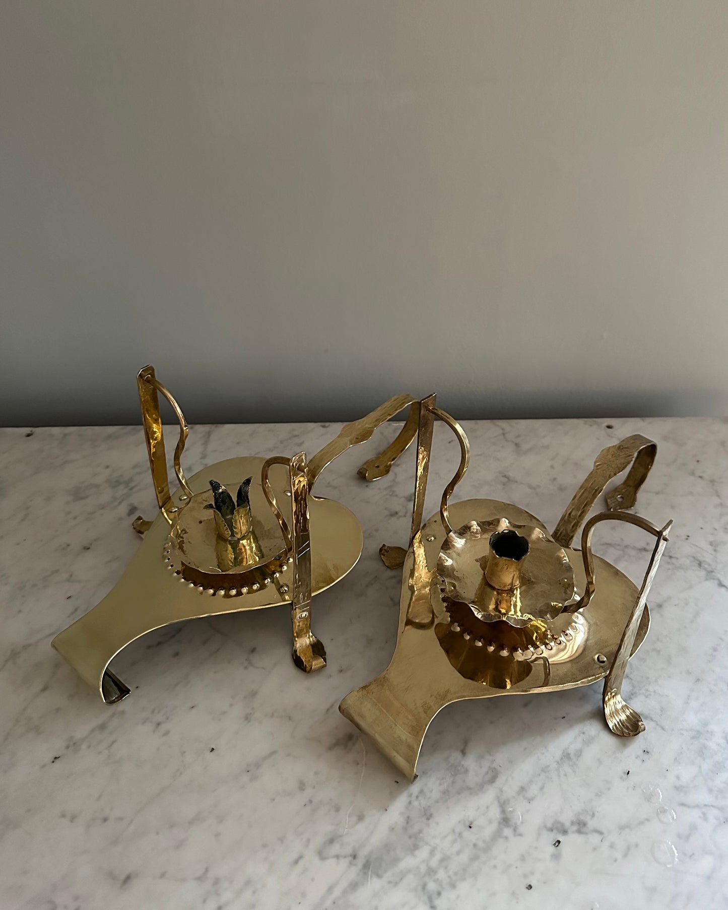 Two in One Brass Candle Holders