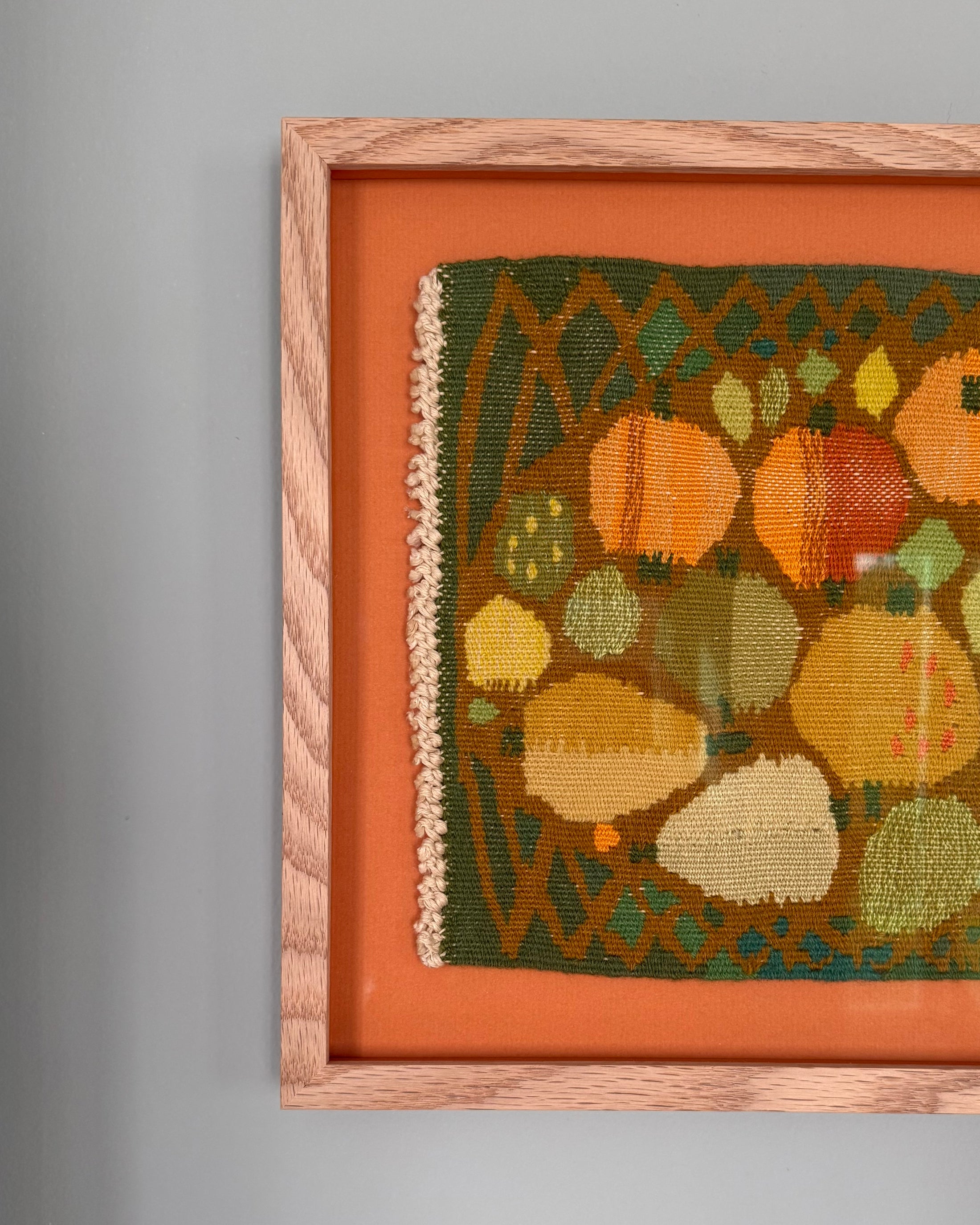 Framed Vintage Tapestry - Fruit Salad