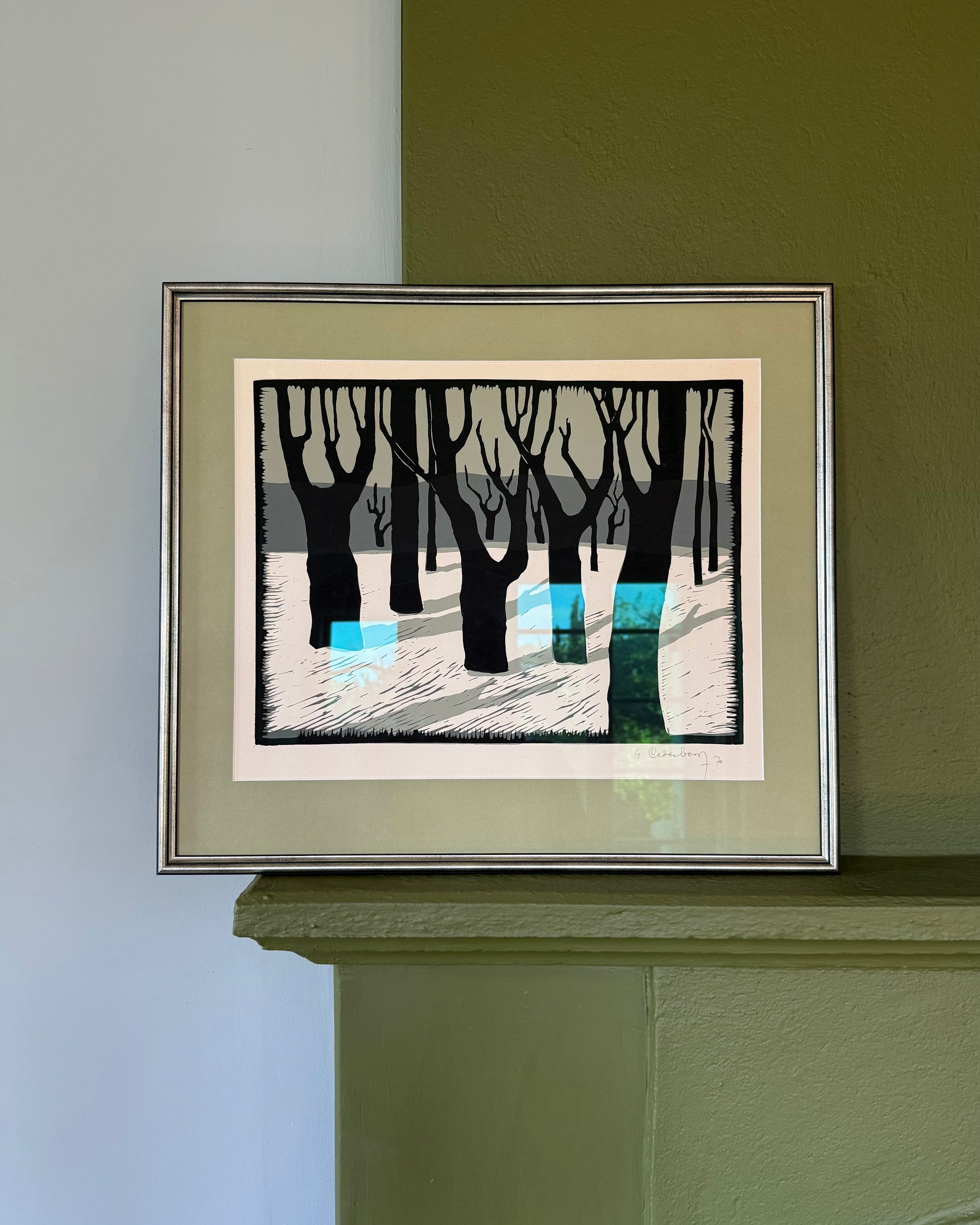 Woodland Lithograph