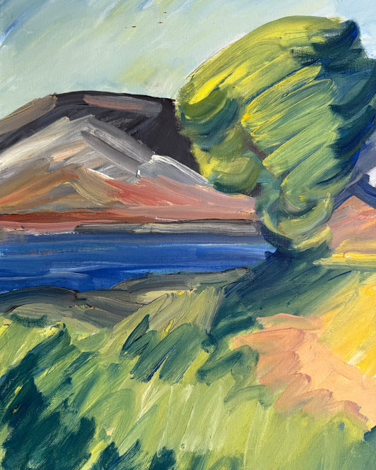 Landscape in Blue and Green